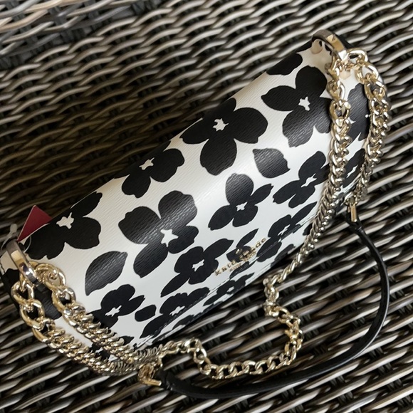 Kate Spade remi graphic blooms flap chain crossbody - Picture 3 of 16